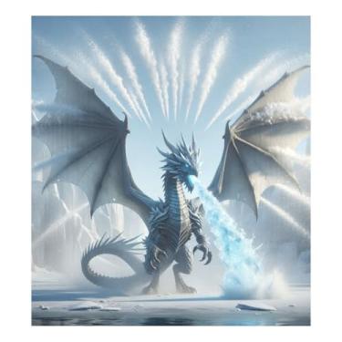 Imagem de Capa magnética para porta de lava-louças Ice Dragon à prova d'água capa magnética de geladeira portátil para bancada 58 cm x 66 cm