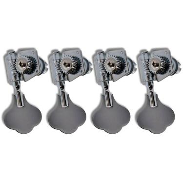 Imagem de Kit 4 Tarraxa Baixo Jazz Bass Standart Cromo Em L Inf Mhb01