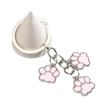 Imagem de Chaveiro De Esmalte Com Patas De Gato E Cachorro Para Mulheres E Homen