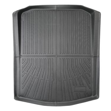 Imagem de Yakitoko Tapete de forro de porta-malas de carro 3D TPE para Cadillac CT5 CT4 2020-2026 Ajuste personalizado para todos os climas, proteção de piso impermeável, resistente e inodoro