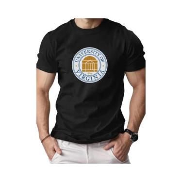 Imagem de Camiseta Masculina De Algodão Com Estampa Da Universidade Da Virgínia,