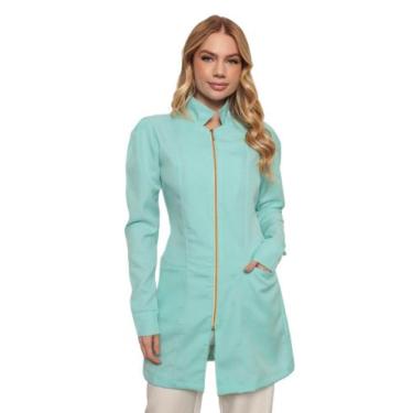 Imagem de Jaleco Gola Polo Bianca Verde Claro manga, M