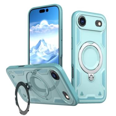 Imagem de SORAKA Capa para iPhone Air com suporte compatível com MagSafe chapa de ferro Capa resistente que absorve choques Proteção contra quedas de nível militar