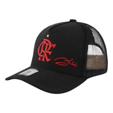 Imagem de Boné Flamengo Zico Trucker Oficial Licenciado - Ref 30348-Unissex