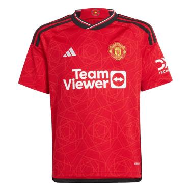 Imagem de Camisa Manchester United Juvenil Home 23/24 s/n° Torcedor Adidas Masculina-Masculino