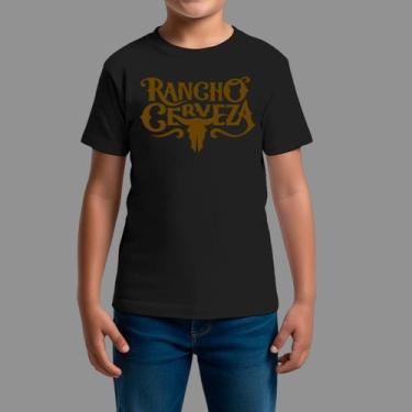Imagem de Camisetas Infatil Básica Masculina Moda Country Manga Curta Gola Redon