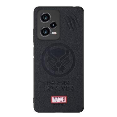 Imagem de IRON SPIDER Capa para Xiaomi Redmi Note 12 Pro+ Plus 5G, com personagem de super-herói compatível Xiaomi Redmi Note 12 Pro+ Plus capa de couro preta (PANTERA)