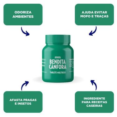Imagem de Bendita canfora tablete pote c/30 x 0,75g