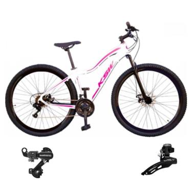 Imagem de Bicicleta Ksw Mwza Aro 29 Feminina 21v Index Mtb Cambios Shimano Freio a Disco-Feminino