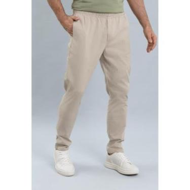 Imagem de Calça de Sarja Masculina Slim Fit Jogger com Elástico-Masculino