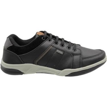 Imagem de Sapatênis Confort Way Recortes Camurça Elástico Masculino-Masculino