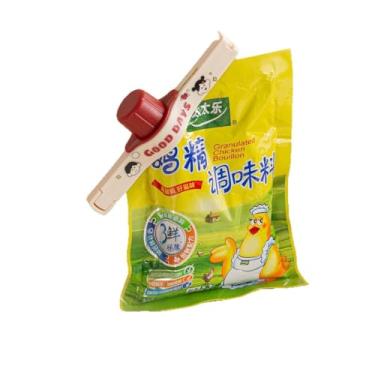 Imagem de Grampo de vedação, pinças de alimentos, especiarias de cozinha, alimentos frescos, clipe de vedação com controle de precisão, clipes de lanche coloridos