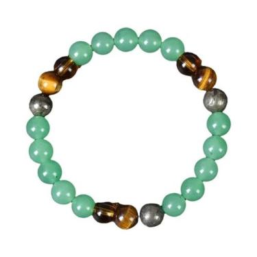 Imagem de Pulseira De Cristal Aura Quartz Com Sedimentos Oceânicos Unissex, Joia