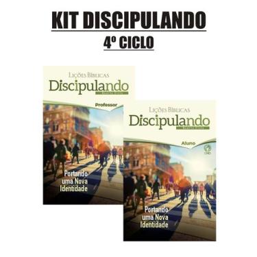 Imagem de Kit revistas discipulando 4 ciclo cpad - 3 aluno + 1 professor