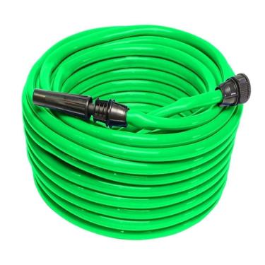 Imagem de Mangueira Flexível Com Esguicho E Adaptador Jardim 20 Metros