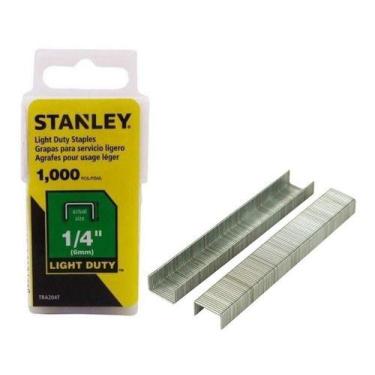 Imagem de Grampos para uso leve 1/4 Pol 1000 pçs Stanley TRA204T