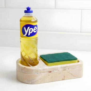 Imagem de Organizador De Pia Com Suporte Porta Esponja Detergente e Sabão - Micr