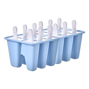 Imagem de Formas Reutilizáveis de Picolé Silicone com Palitos Liberação Fácil Máquina Caseira para Crianças e Adultos