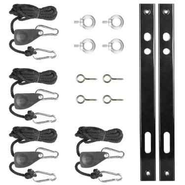 Imagem de ARGENDON Kits de suspensão para desumidificadores compactos, maneira fácil de levantar e abaixar o desumidificador, ajuda a reduzir o ruído e a vibração da unidade, adequado para desumidificador