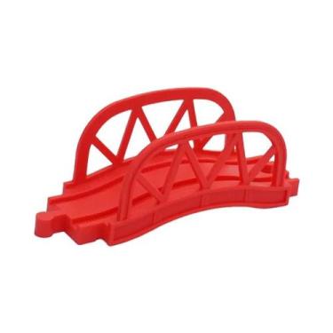 Imagem de Brinquedos De Trem De Madeira Para Crianças Com Acessórios De Ponte E 