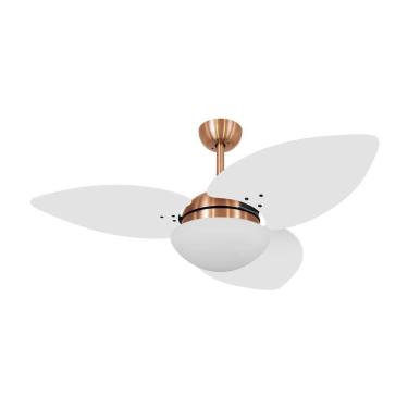Imagem de Ventilador De Teto Dormamu Cobre 3 Pás Branco 110V