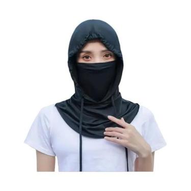 Imagem de Máscara Protetora Leve E Refrescante Com Capuz Para Proteção Solar Em 