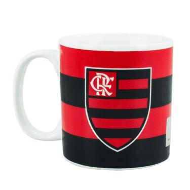 Imagem de Caneca Porcelana 320ml Flamengo Oficial