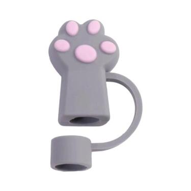 Imagem de Protetores De Silicone Em Formato De Pata De Gato Para Copos Stanley -