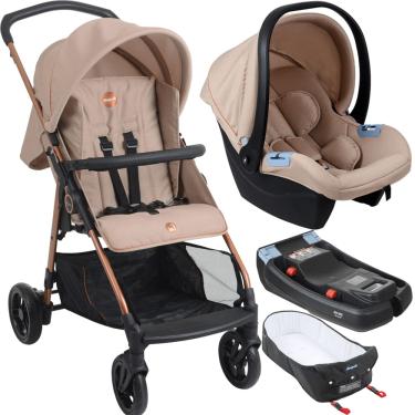 Imagem de Carrinho com Moises Bebe Conforto Base Burigotto Lui 22 Mon Amour