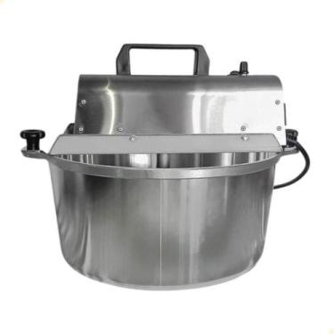 Imagem de Panela Misturadora Mexedora Em Alumínio Diamantado Delta Grill 10 Litr