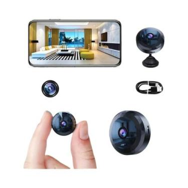 Imagem de Câmera Mini WiFi Sem Fio Com Visão Noturna, Detecção De Movimento, Bat