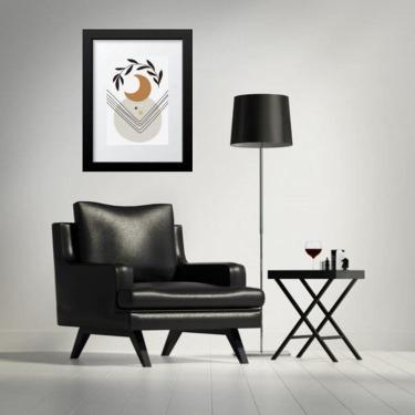 Imagem de Quadro Lua Boho Geométrico - 60X48Cm