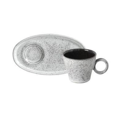 Imagem de Conjunto com 6 Xícaras de Café Neo com Pires Oval Echo 110ml - Porto B