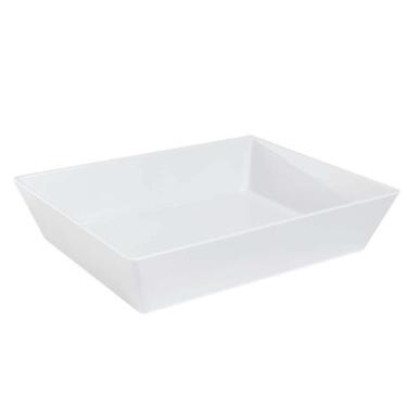 Imagem de Travessa Retangular 4,8l Branca para Servir a Mesa Bandeja S - Coza, B