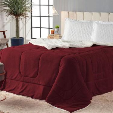 Imagem de Coberdrom Cobertor Sherpa Solteiro Soft Plush Lã de Carneiro Inverno -