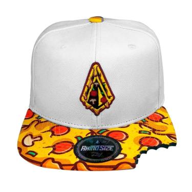 Imagem de Boné Rhino Size Pizzaiolo Aba Reta Branco-Unissex