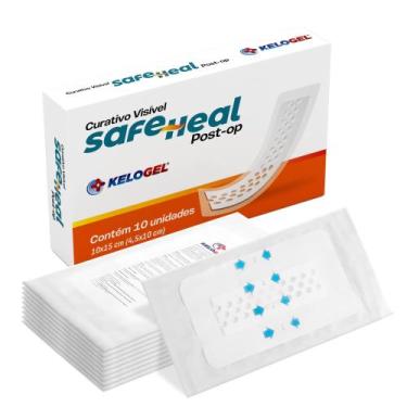 Imagem de Curativo Visível Safeheal Post-Op 10X15(4,5X10) 10Un Kelogel