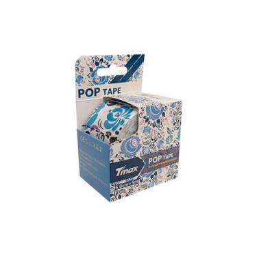 Imagem de Bandagem Elástica Adesiva Funcional Pop Tmax Flowers Branca