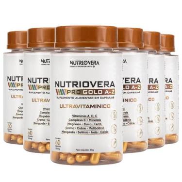 Imagem de Kit 6 Pro Gold A - Z Nutriovera Ultra Vitamínico Nutrição