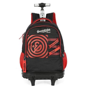 Imagem de Mochila de Rodinhas Com Alça Luxcel By Enaldinho Vermelho-Masculino