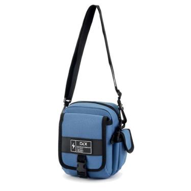 Imagem de Shoulder Bag Bolsa Transversal De Ombro Anti Furto Masculina - DLX, Az