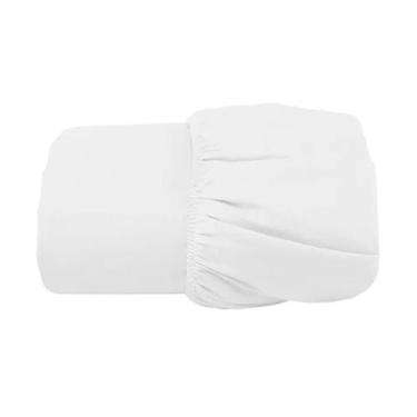 Imagem de Lencol Avulso Solteiro Elastico Algodão Branco Estamparia