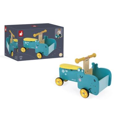 Imagem de Passeio De Hipopotamo Brinquedo Infantil Educativo Em Madeira - Janod