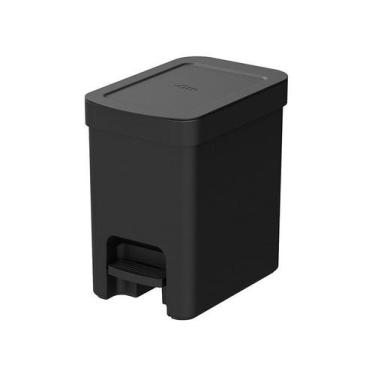 Imagem de Lixeira de Pedal 6 Litros Marca Ou Seletivo Orgânico Cozinha Lavabo Ba