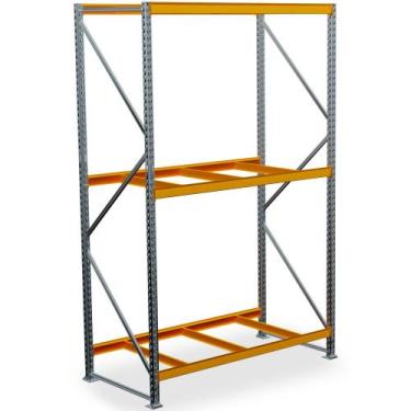 Imagem de Porta Pallet 500kg 1 Inicial 200x180x60 3 Niveis Gôndola Sem Bandeja A