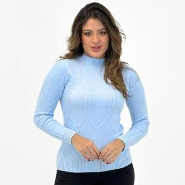Imagem de Blusa de Lã Dyordhana Gola Alta Texturizada Feminina-Feminino