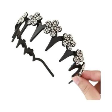 Imagem de Tiara De Flores Com Strass Para Mulheres, 4 Peças, Acessório De Festa 