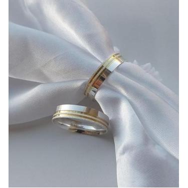 Imagem de Aliança de Compromisso Prata 950 - Ramos Alianças