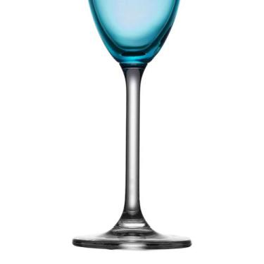 Imagem de Jogo de 6 tacas Champanhe Cristal azul turquesa 220ml -Bohemia, 3 mese