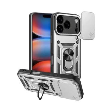 Imagem de Capa Armored Para iPhone 17 16 pro Max Com Proteção Magnética Para Câm